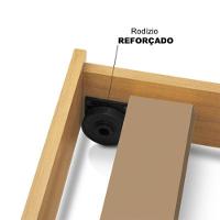 Cama Solteiro Bibox Bicama Gabrieli Com 2 Colchões Inclusos - Imbuia - 6