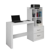 Escrivaninha Alana 2 Gavetas Jcm Movelaria - Branco - 2