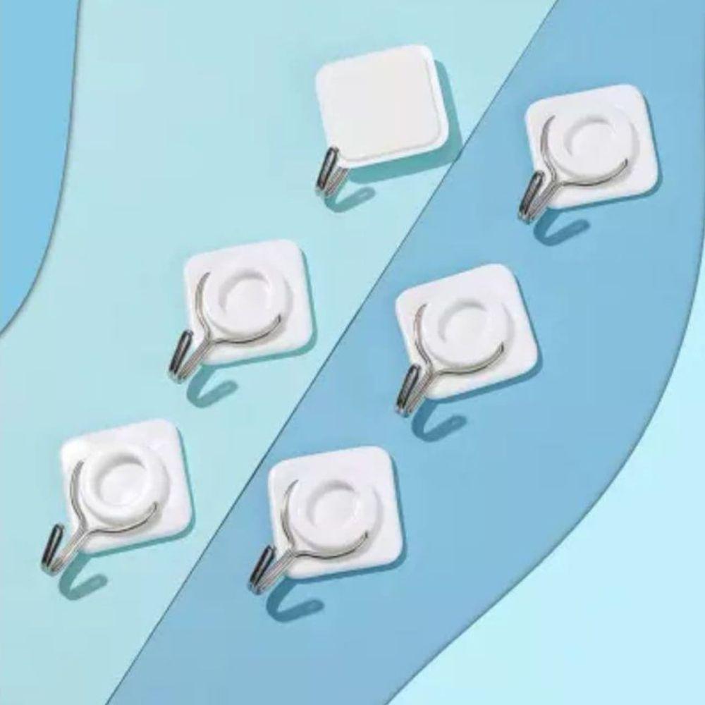 Conjunto 6 Gancho De Parede Metal Losango 2kg Miniso - 4