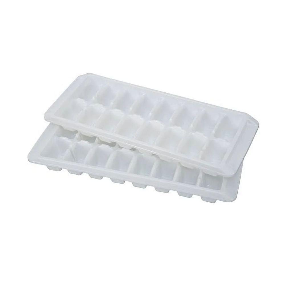 Kit 2 Formas De Gelo Com Tampa 16 Cubos Miniso Branca - 1