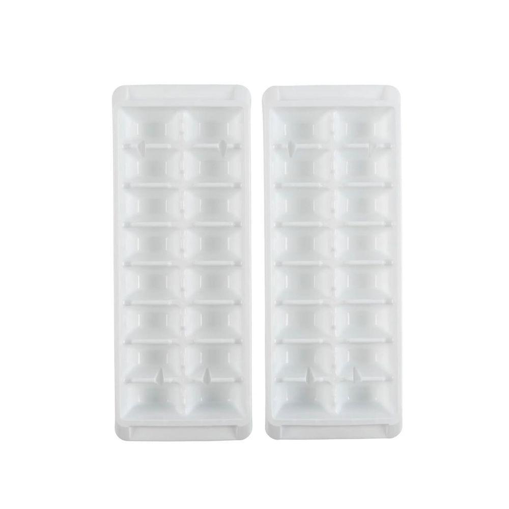 Kit 2 Formas De Gelo Com Tampa 16 Cubos Miniso Branca - 2