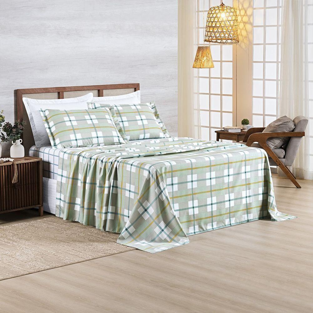 Jg Lençol King Spring 4pç 100% Poliéster - York - 6