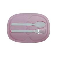 Kit Lancheira Infantil My Melody Dupla Camada Com Alça E Talher 1600ml - 1