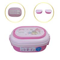 Kit Lancheira Infantil My Melody Dupla Camada Com Alça E Talher 1600ml - 2