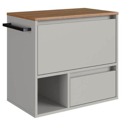 Gabinete Para Banheiro 01 Porta 01 Gaveta 60cm Mel Arenas Proddy