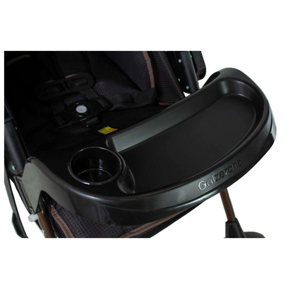 Carrinho De Bebê Galzerano Milano Reversível Iii 1018 Até 15kg Preto - 5