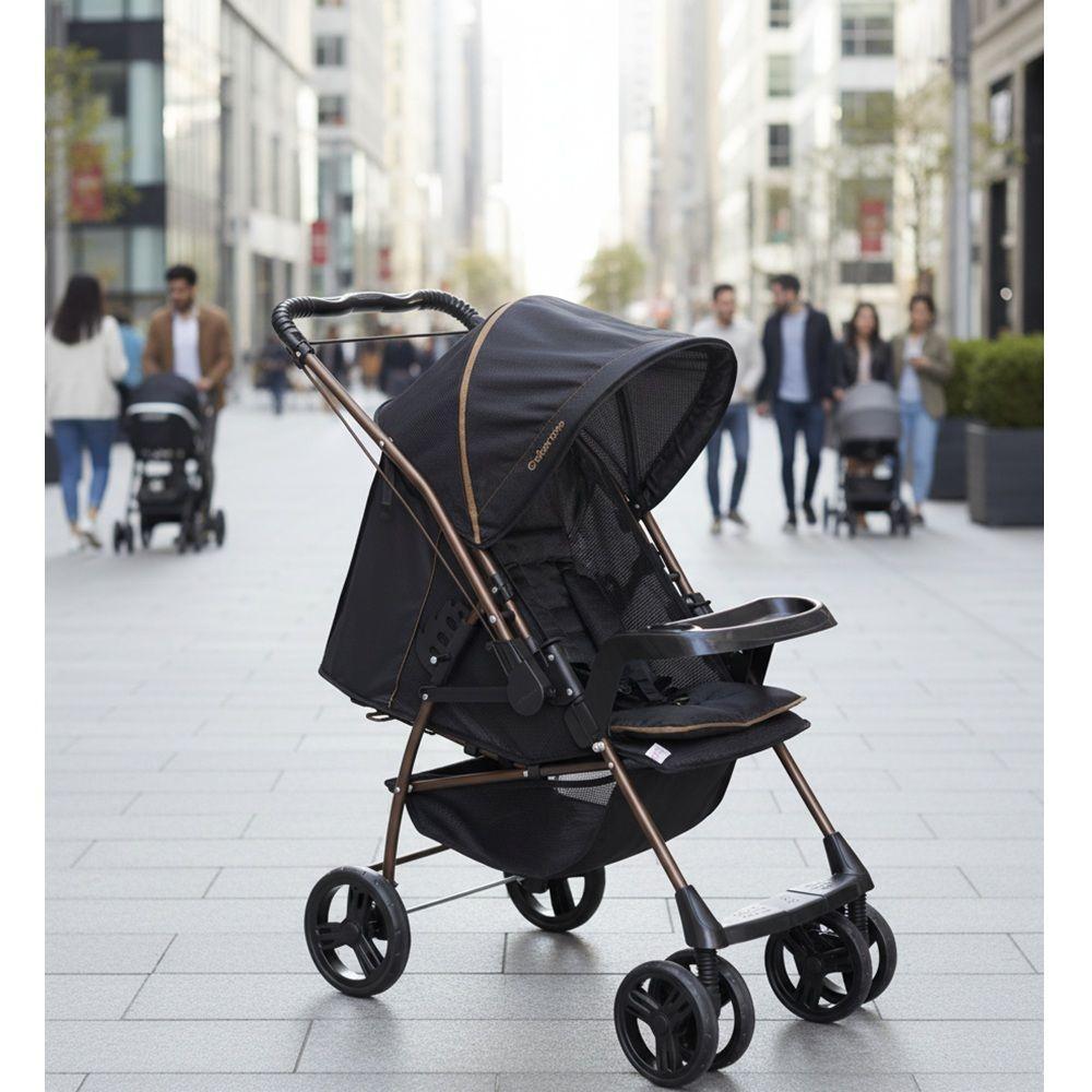 Carrinho De Bebê Galzerano Milano Reversível Iii 1018 Até 15kg Preto - 6