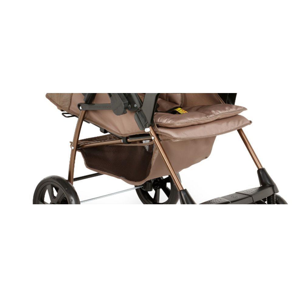Carrinho De Bebê Galzerano Milano Reversível Iii 1018 Até 15kg Toffee - 3