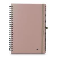 Caderno De Notas Bege Com Porta-caneta - Organização E Criatividade Em 70 Folhas - 1