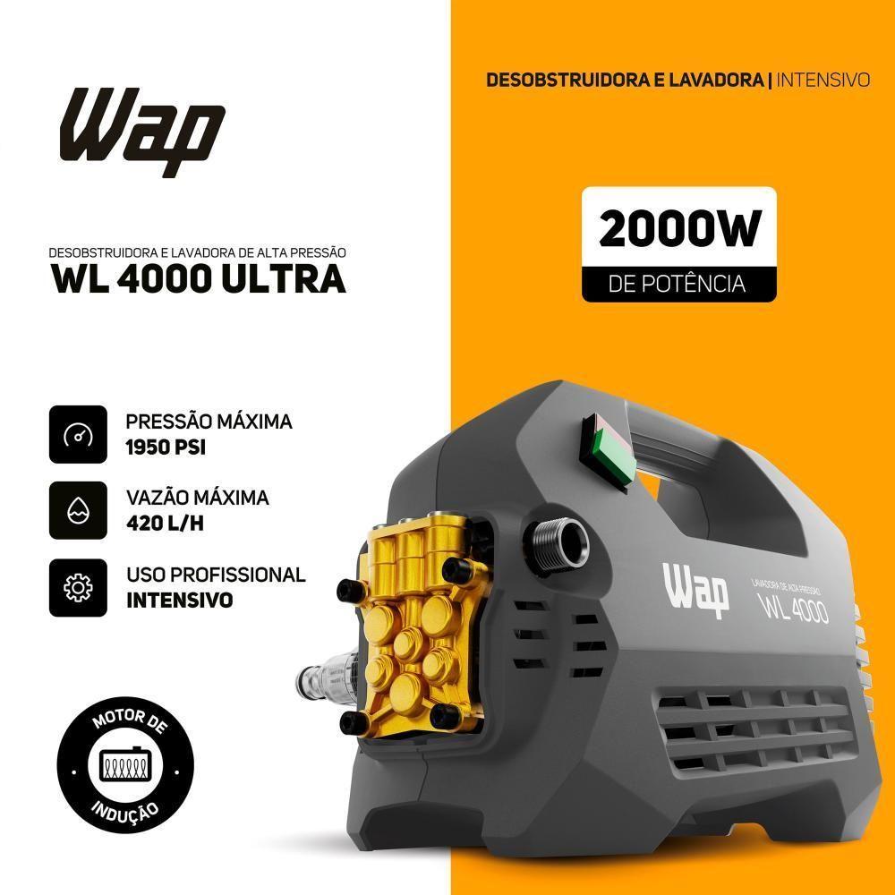 Desobstruidora De Alta Pressão 2000W 1950PSI WAP Wl 4000 Ultra 220V - 2