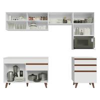 Armário De Cozinha Completa 250cm Branco Reims Madesa 07 Branco - 5