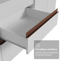 Armário De Cozinha Completa 250cm Branco Reims Madesa 07 Branco - 7