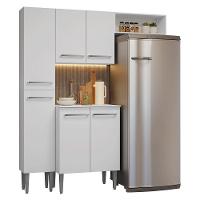Armário De Cozinha Compacta 156cm Emilly Madesa Branco 03 Branco - 2