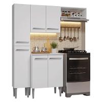 Armário De Cozinha Compacta 156cm Emilly Madesa Branco 01 Branco - 2
