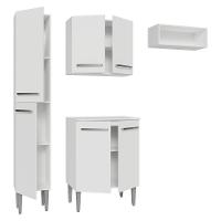 Armário De Cozinha Compacta 156cm Emilly Madesa Branco 01 Branco - 8