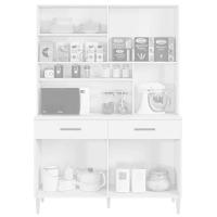 Armário De Cozinha Ceará 4 Portas 2 Gavetas Branco Kaiki Móveis