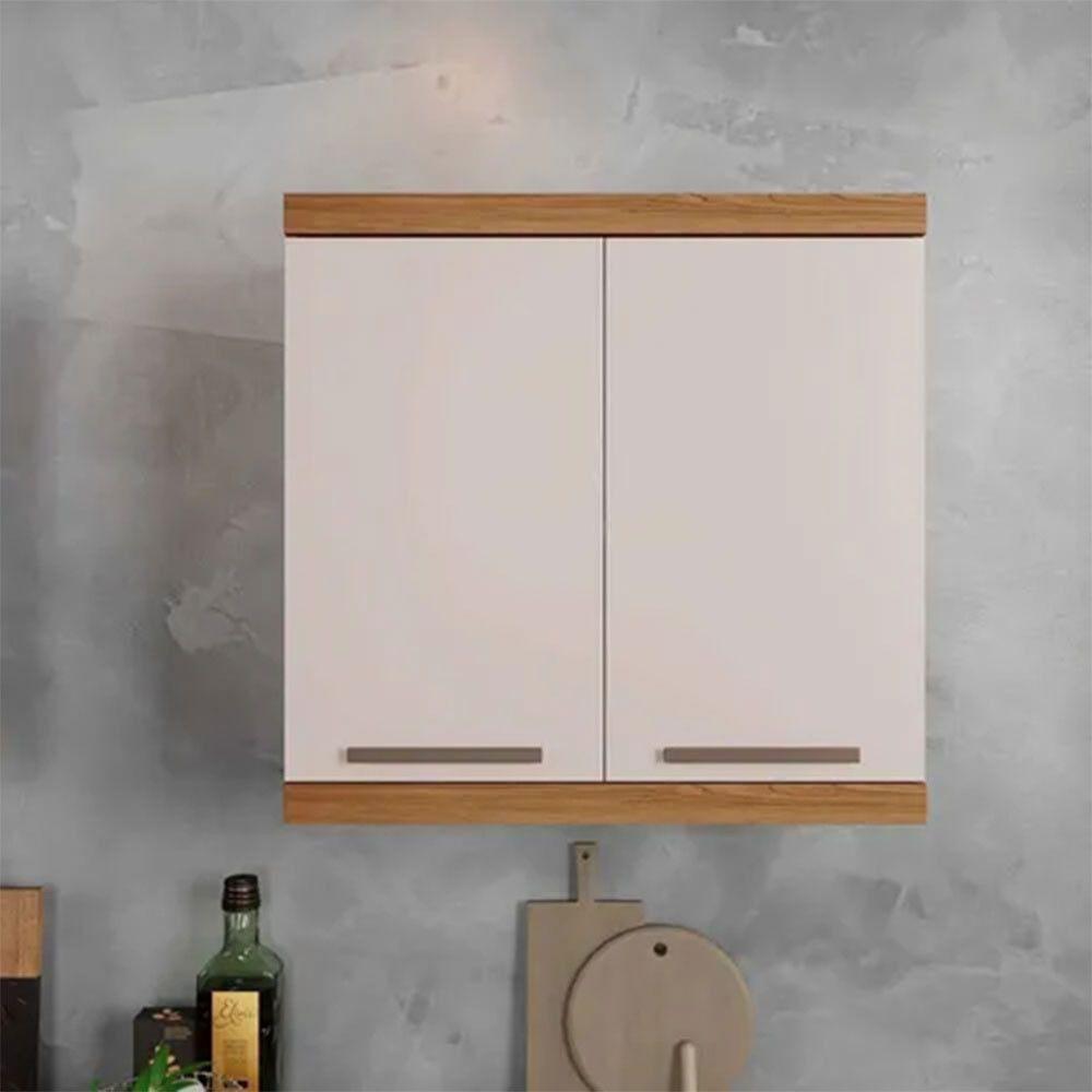 Armário De Cozinha Aéreo Gold Suspenso 2 Portas Arte Móveis Cinamomo Off - 5