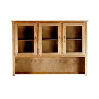 Armário Aéreo Oratório Madeira Maciça 3 Portas De Vidro Mel - 2