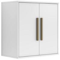 Armário Aéreo Lorena 2 Portas Branco Kaiki Móveis - 1