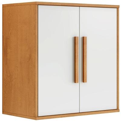 Armário Aéreo Lorena 2 Portas Nature Off Kaiki Móveis