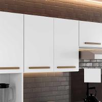 Armário Aéreo 2 Portas Cristal Branco Cozinha E Lavanderia Branco - 2