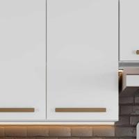 Armário Aéreo 2 Portas Cristal Branco Cozinha E Lavanderia Branco - 3