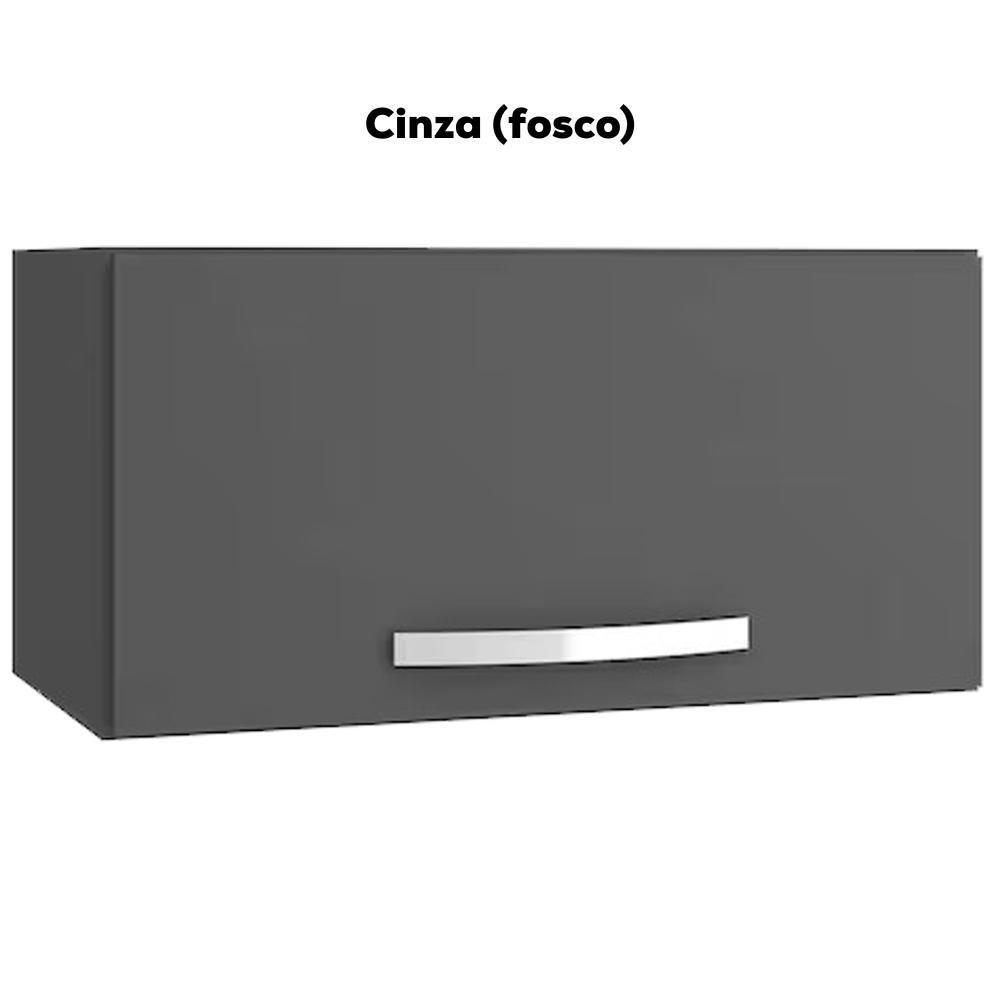 Armario Aéreo Basculante 60cm Cinza Reajl Moveis - 4