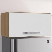 Armario Aéreo Basculante 60cm Amendoa Branco Reajl Moveis Amendoa - 2