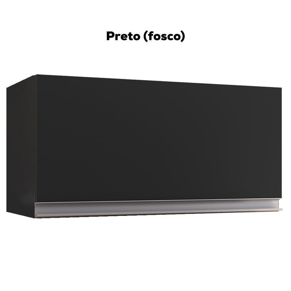 Armario Aéreo Basculante 60cm Andreia Preto Reajl Moveis - 4