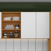 Armario Aéreo 2 Portas 120cm 2006802 Cinamomo Branco Armoveis - 2