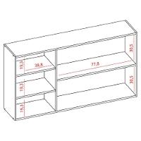 Armario Aéreo 2 Portas 120cm 2006802 Cinamomo Branco Armoveis