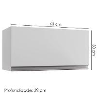 Armario Aéreo Basculante 60cm Andreia Branco Reajl Moveis - 3