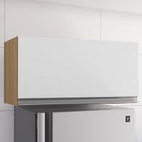 Armario Aéreo Basculante 60cm Andreia Amendoa Branco Reajl Moveis - 2