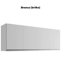 Armario Aéreo 4 Portas 160cm Andreia Branco Reajl Moveis - 4