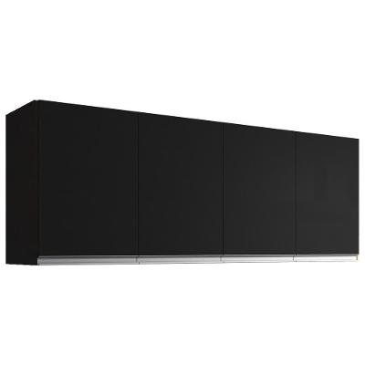 Armario Aéreo 4 Portas 150cm Andreia Preto Reajl Moveis