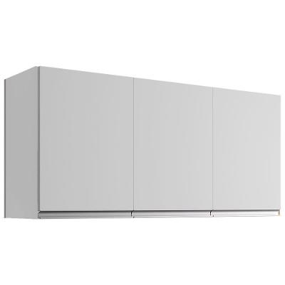 Armario Aéreo 3 Portas 120cm Andreia Branco Reajl Moveis