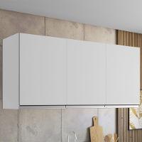 Armario Aéreo 3 Portas 120cm Andreia Branco Reajl Moveis - 2