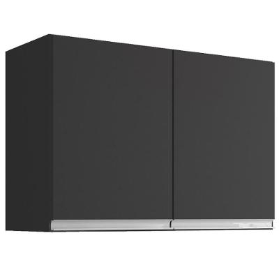 Armario Aéreo 2 Portas 80cm Andreia Preto Reajl Moveis