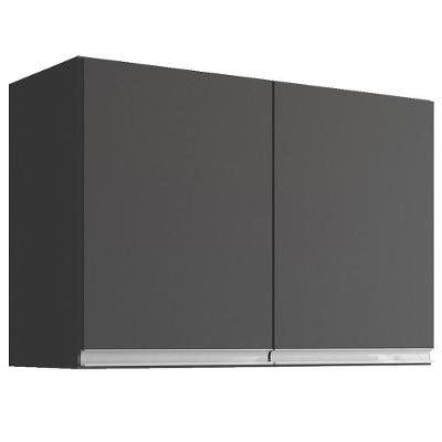 Armario Aéreo 2 Portas 80cm Andreia Cinza Reajl Moveis