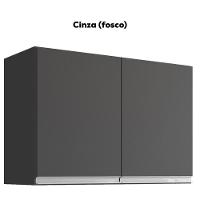 Armario Aéreo 2 Portas 80cm Andreia Cinza Reajl Moveis - 4