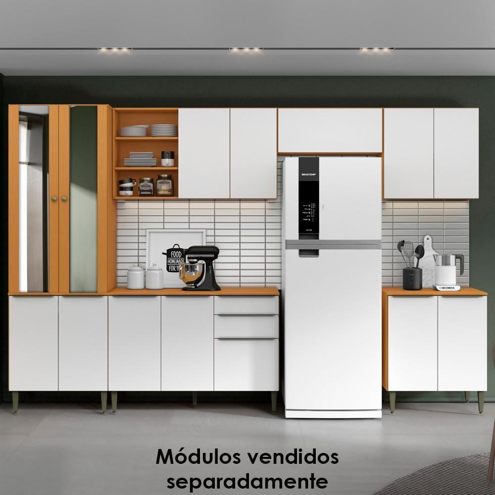 Armario Aéreo 1 Porta Basculante 80 Cm 2006804 Cinamomo Branco Armoveis - 7