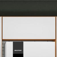 Armario Aéreo 1 Porta Basculante 80 Cm 2006804 Cinamomo Branco Armoveis - 2