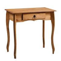 Aparador Rústico Madeira Maciça 1 Gaveta Pés Luis Xv D230 Mel