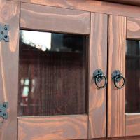 Aparador Buffet Balcão 2 Portas 1 Gaveta Madeira Maciça Imbuia - 5