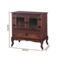 Aparador Buffet Balcão 2 Portas 1 Gaveta Madeira Maciça Imbuia - 6