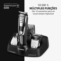 Aparador De Pelos Super Groom 10 Mondial Preto/Prata 6W BG-06 Bivolt - 5