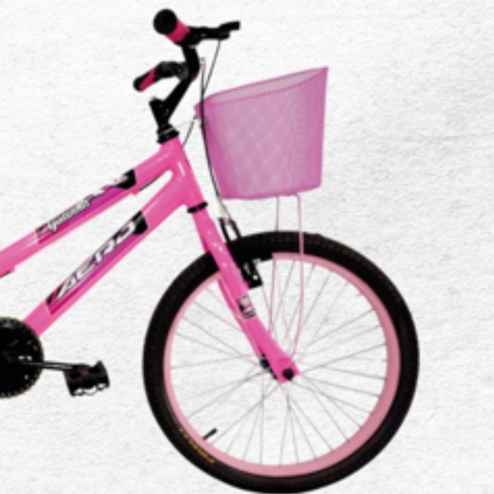 Bicicleta Aro 20 Marie Aero Com Design Moderno E Leve Rosa Neon - 3