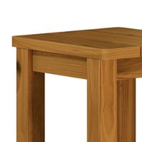 Banqueta De Madeira Maciça Alta Mel Sem Estofado Mel