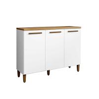 Balcão Armário Multiuso 3 Portas 104cm Branco 5 Repartições Branco - 5