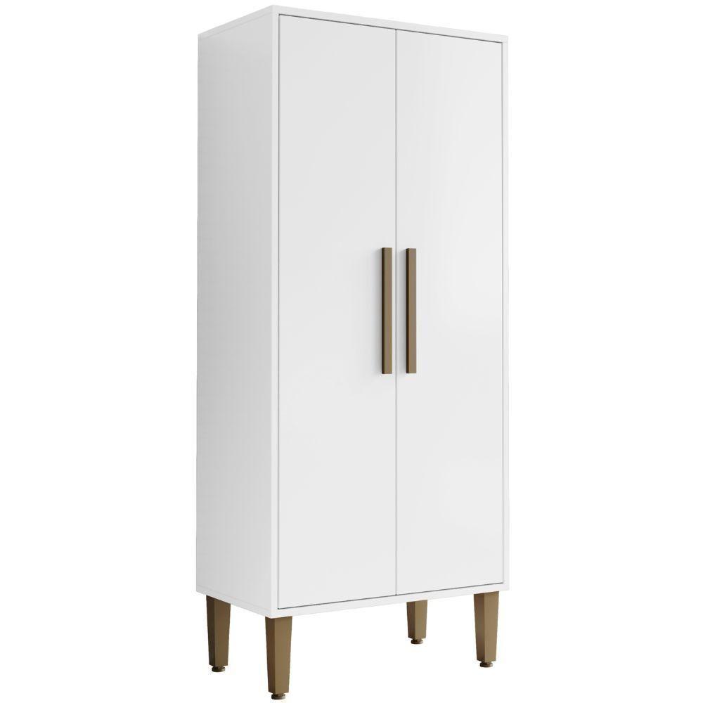 Armário Multiuso Paraná 2 Portas Branco Kaiki Móveis - 1